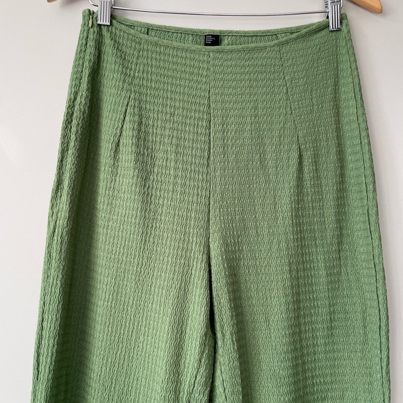 Cider green high waist flare pants large - Picture 2 of 9